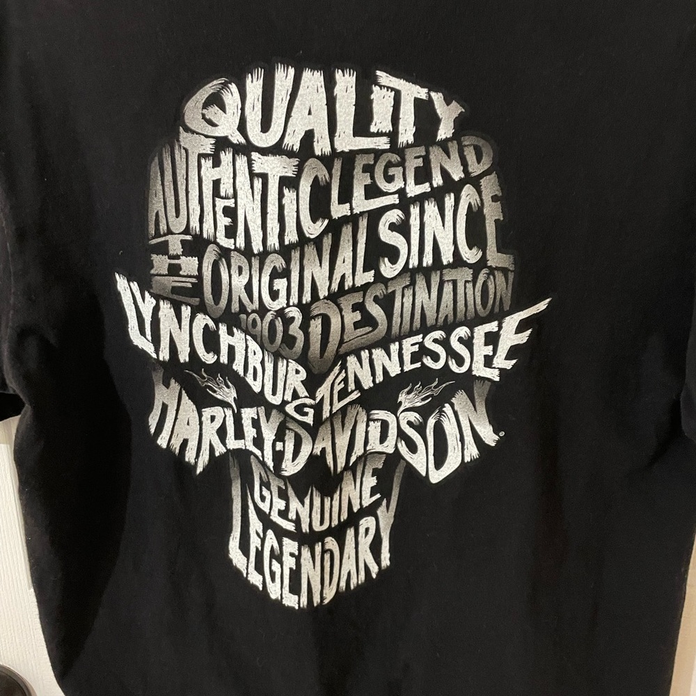 Harley Davidson Lynchburg Tennessee label T-Shirt. Size large - Picture 5 of 11